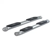 4" Polished Stainless Oval Side Bars, Select Ford F-150, Lincoln Mark LT image 2