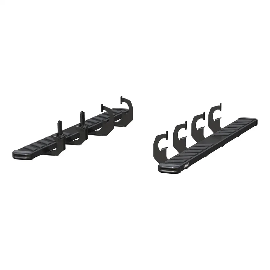 NovaTrac 6in. x 75in. Black E-Coat Steel Running Boards; Select Silverado; Sierr