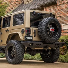 TrailChaser Jeep Wrangler JK Aluminum Rear Bumper with LED Lights image 3