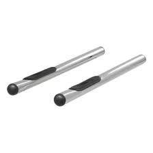 3" Round Polished Stainless Side Bars, Select Toyota Tacoma image 2