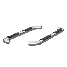 3" Round Polished Stainless Side Bars, Select Ford F-250, F-350 Super Duty image 2