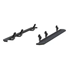 RidgeStep 6-1/2" x 91" Black Steel Running Boards, Select Ford F-Series Crew image 2