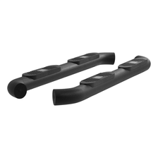 Big Step 4in. Black Aluminum Round Side Bars; Select Silverado; Sierra image 2