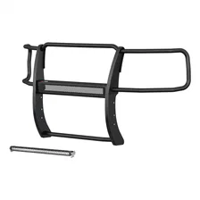 Pro Series Black Steel Grille Guard with Light Bar, Select Chevy Silverado 1500 image 1