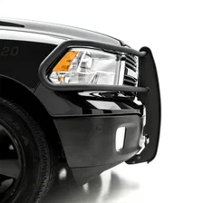 Pro Series Black Steel Grille Guard with Light Bar, Select Dodge, Ram 1500 image 6