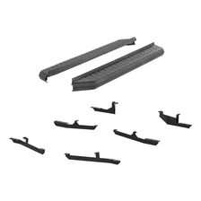 AeroTread 5in. x 70in. Black Stainless Running Boards; Select Hyundai Tucson image 2