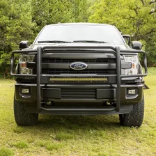 Pro Series Black Steel Grille Guard with Light Bar, Select Ford F-150 image 5