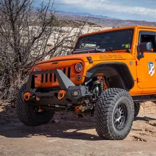 TrailChaser Jeep Wrangler, Gladiator Aluminum Front Bumper Corners with LEDs image 3