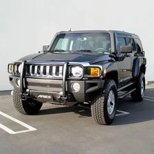 Black Steel Grille Guard, Select Hummer H3, H3T image 4