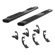 6in. x 75in. Black Aluminum Oval Side Bars; Select Silverado; Sierra image 2