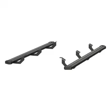 SlimGrip 5in. x 78in. Black Aluminum Running Boards; Select Toyota Tacoma image 1