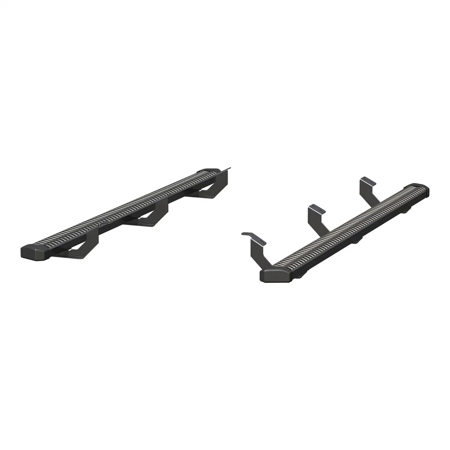 SlimGrip 5in. x 78in. Black Aluminum Running Boards; Select Toyota Tacoma