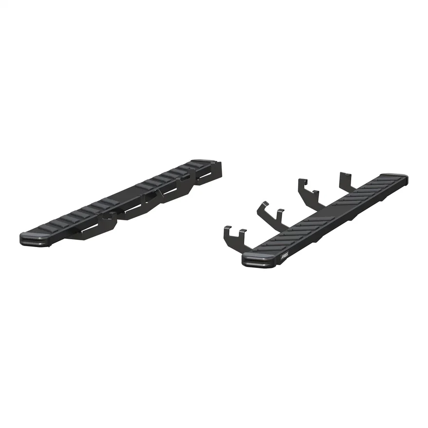 NovaTrac 6in. x 85in. Black E-Coat Steel Running Boards; Select Honda Ridgeline