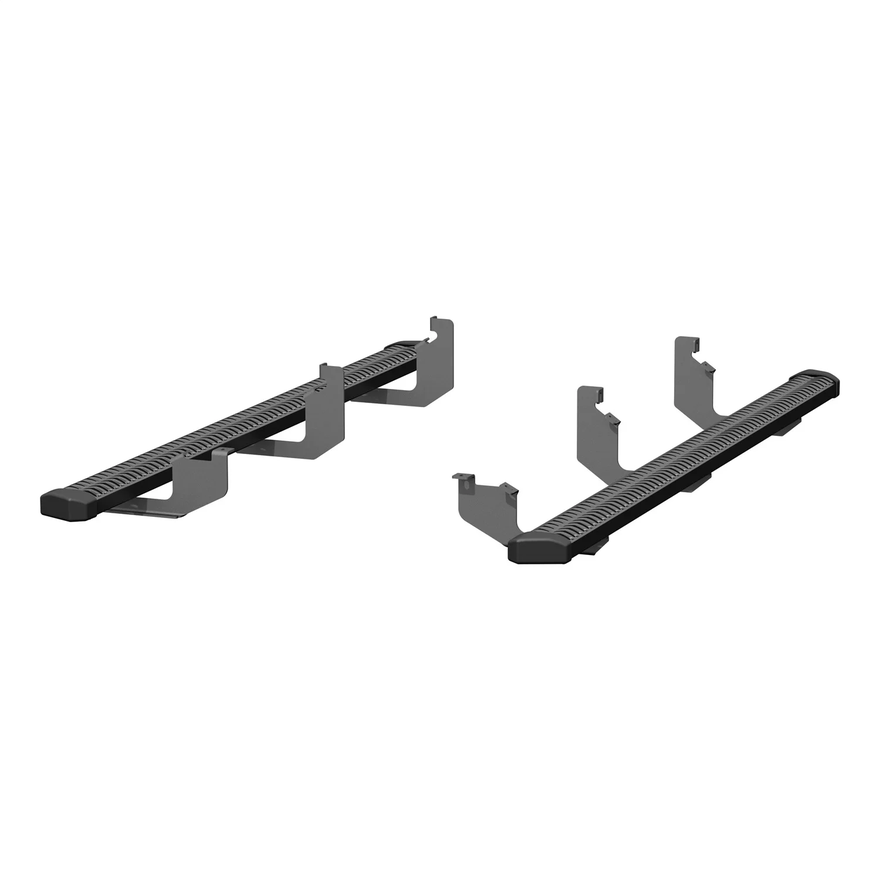 SlimGrip 5in. x 78in. Black Aluminum Running Boards; Fits Select Ford Ranger