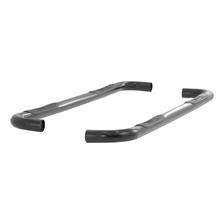 3" Round Black Steel Side Bars, Select Silverado, Sierra 1500, 2500, 3500 HD image 2