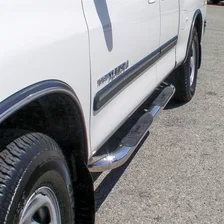 3" Round Polished Stainless Side Bars, Select Toyota Tundra image 3