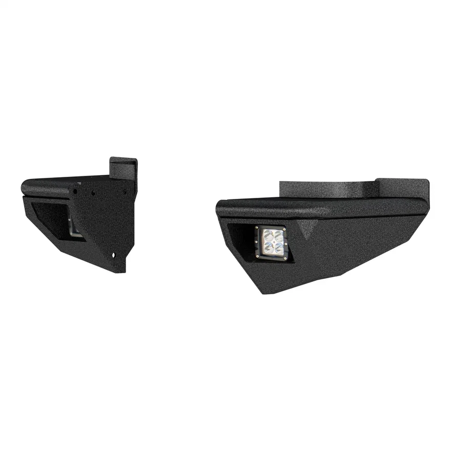 TrailChaser Jeep Wrangler Aluminum Rear Bumper Corners with LEDs