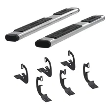 6in. x 75in. Polish Stainless Oval Side Bars; Select Silverado; Tahoe; Sierra; Y image 2