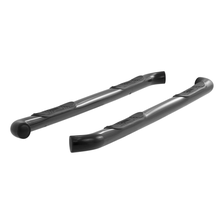 3" Round Black Steel Side Bars, Select Ford F-150, Lincoln Mark LT image 2