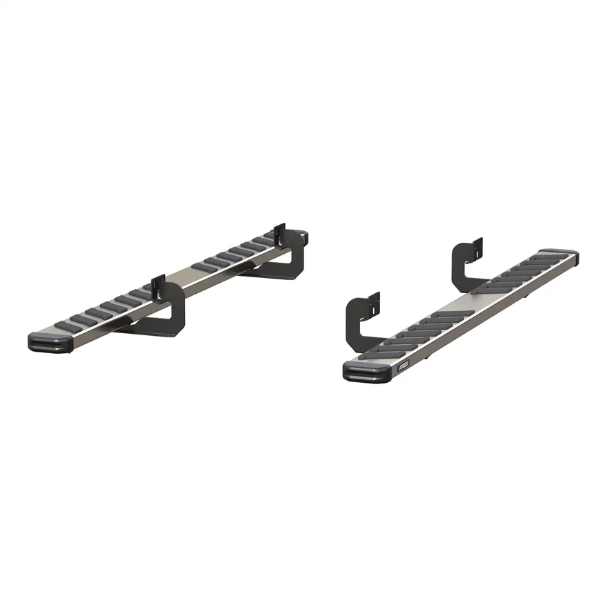 NovaTrac 6in. x 85in. Polished Stainless Running Boards; Select Ford F-150