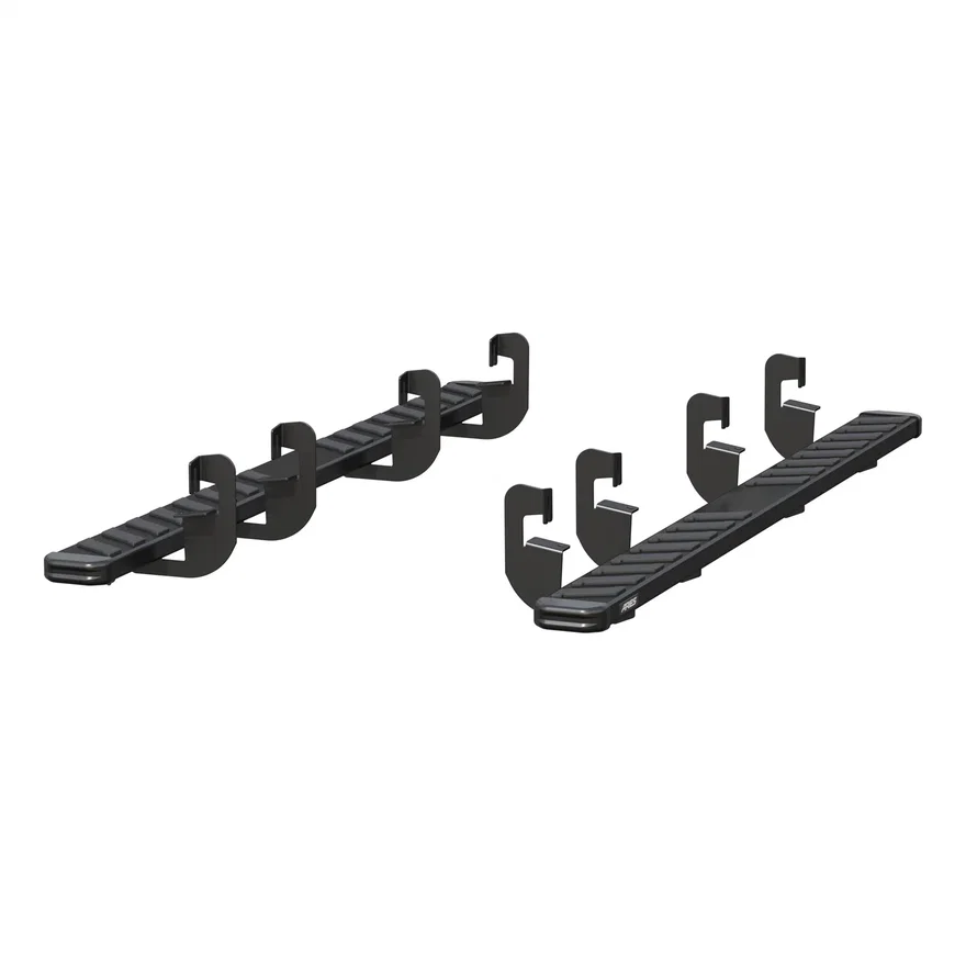 NovaTrac 6in. x 91in. Black E-Coat Steel Running Boards; Select Silverado; Sierr