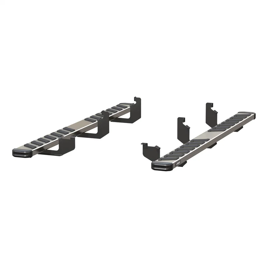NovaTrac 6in. x 85in. Polished Stainless Running Boards; Select Ford Ranger