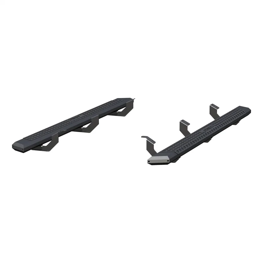 AdvantEDGE Black Aluminum 85-Inch Truck Running Boards; Select Toy for Toyota Tacoma