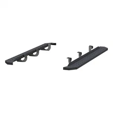 RidgeStep 6-1/2" x 75" Black Steel Running Boards, Select Ford Explorer image 1