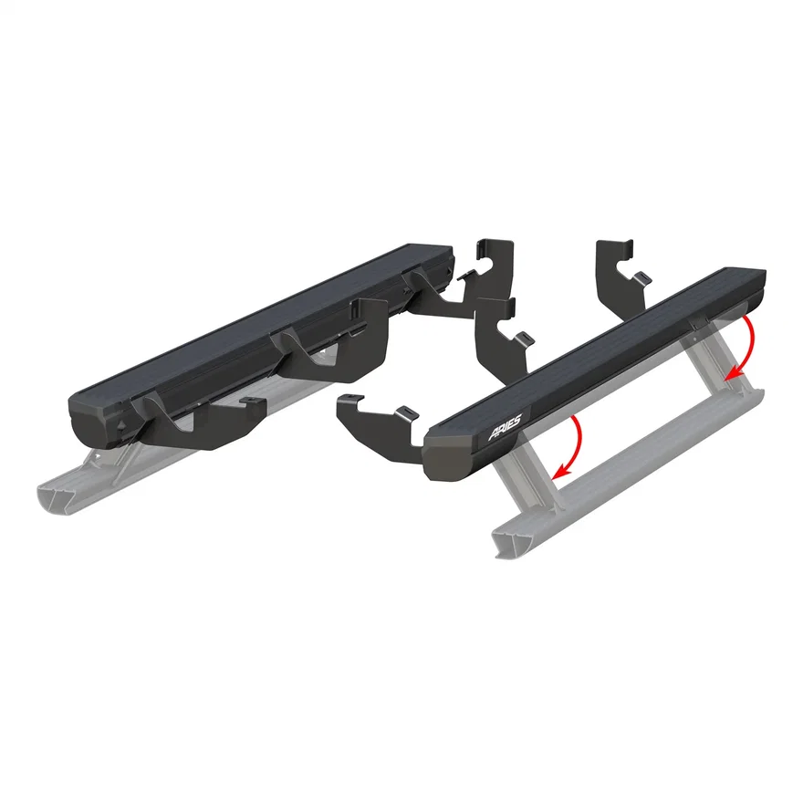 ActionTrac 69.6in. Powered Running Boards; Select Ford Bronco 4-Door