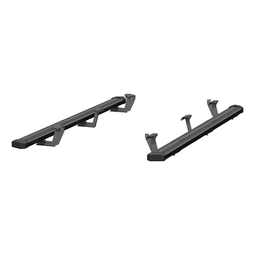 SlimGrip 5in. x 78in. Black Aluminum Running Boards; Fits Select Dodge Durango