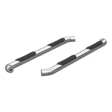 3" Round Polished Stainless Side Bars, Select Chevrolet Colorado, GMC Canyon image 2