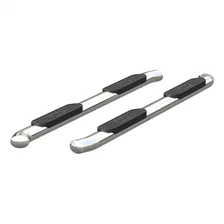 4in. Polished Stainless Oval Side Bars; Select Toyota Tundra CrewMax image 1