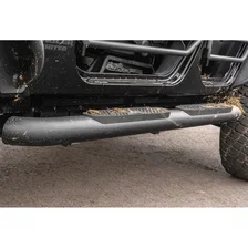 Big Step 4in. Black Aluminum Round Side Bars; Select Jeep Wrangler JK image 4