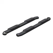 4" Black Steel Oval Side Bars, Select Silverado, Sierra 1500, 2500, 3500 Crew image 2