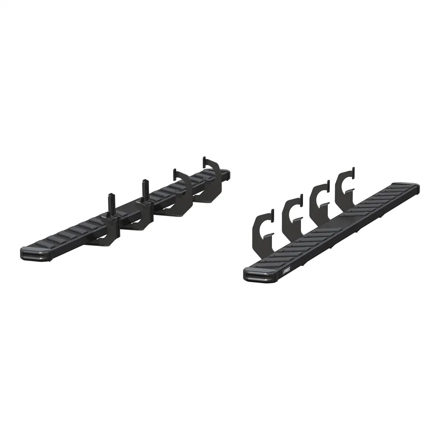 NovaTrac 6in. x 91in. Polished Steel Running Boards; Select Silverado; Sierra Di
