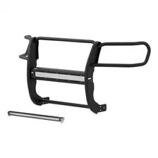 Pro Series Black Steel Grille Guard with Light Bar, Select Toyota Tacoma image 1