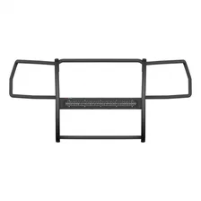 Pro Series Black Steel Grille Guard with Light Bar, Select Chevy Silverado 1500 image 2