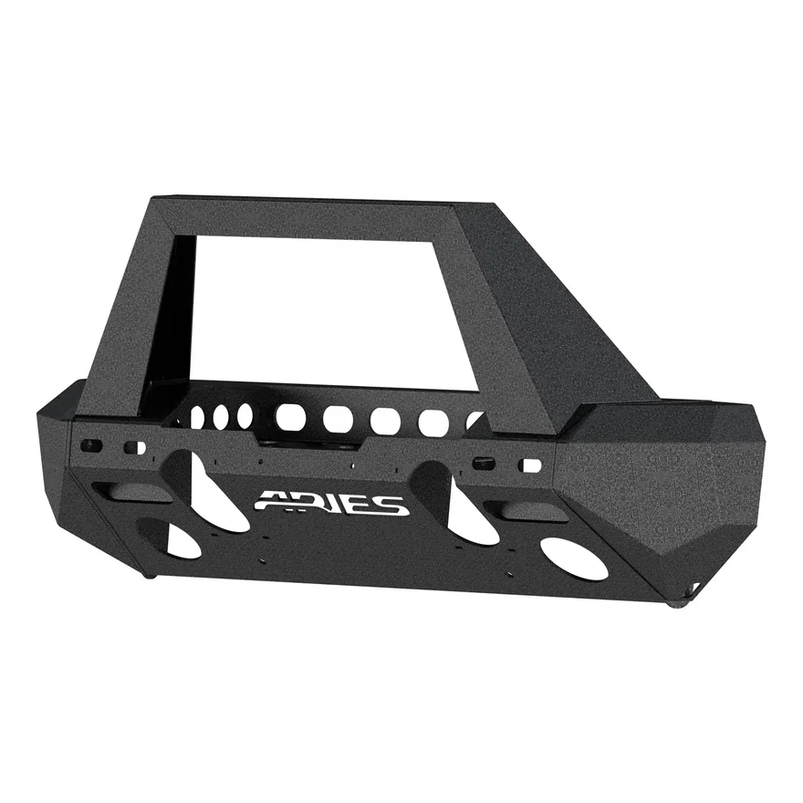 TrailChaser Jeep Wrangler JK Aluminum Front Bumper (Option 2)