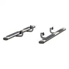 6in. x 85in. Polished Stainless Oval Side Bars; Select Lincoln Navigator image 2