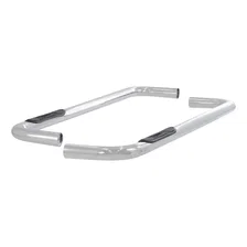 3" Round Polished Stainless Side Bars, Select Chevrolet, GMC C, K image 2