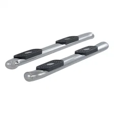 4in. Polished Stainless Oval Side Bars; Select Ford F-250; F-350 Super Duty image 2
