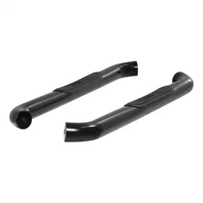 3" Round Black Steel Side Bars, Select Silverado, Sierra 1500, 2500, 3500 image 2