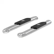 4in. Polished Stainless Oval Side Bars; Select Silverado; Sierra 1500; 2500; 350 image 2