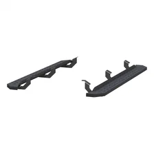RidgeStep 6-1/2in. x 75in. Black Steel Running Boards; Select Toyota Tacoma image 1