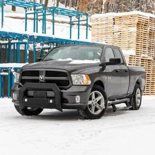 AdvantEDGE 5-1/2in. Black Aluminum Bull Bar with Lights; Select Dodge; Ram 1500 image 5