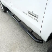 3" Round Black Stainless Side Bars, Select Silverado, Sierra 1500, 2500, 3500 HD image 3