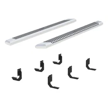 AdvantEDGE 5-1/2" x 91" Chrome Aluminum Side Bars, Select Ford F250, F350, F450 image 2