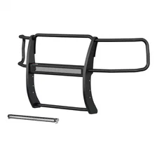 Pro Series Black Steel Grille Guard with Light Bar; Select Silverado 2500; 3500 for Chevrolet image 1