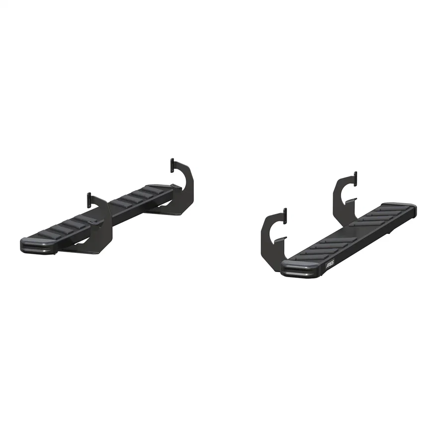NovaTrac 6in. x 53in. Black E-Coat Steel Running Boards; Select Silverado; Sierr