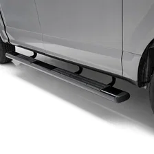 6in. x 75in. Black Aluminum Oval Side Bars; Select Ford F-150 image 4